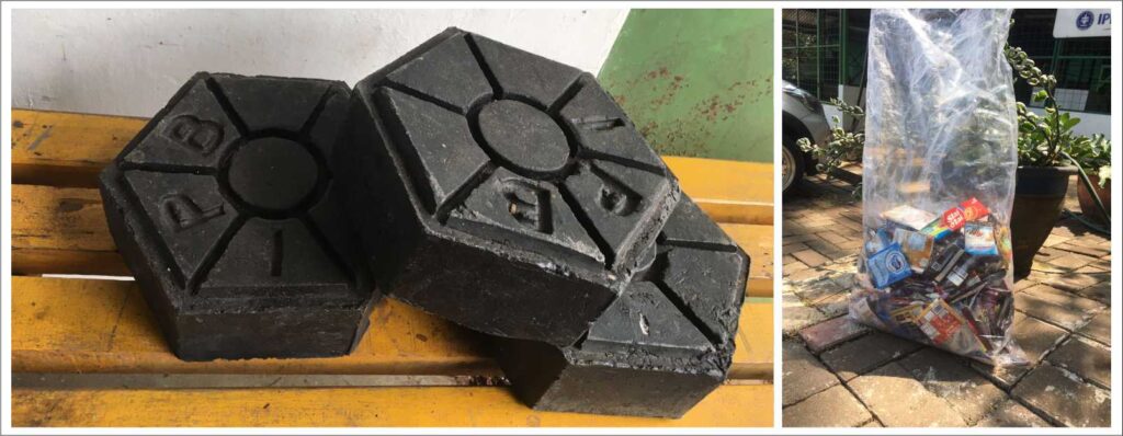 Konblok Dari Hasil Limbah Plastik Yang Ramah Lingkungan