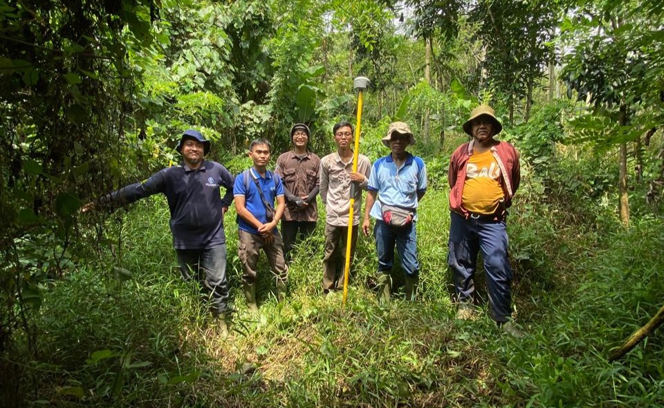 Pengukuran Batas Lahan di Jasinga, Bogor